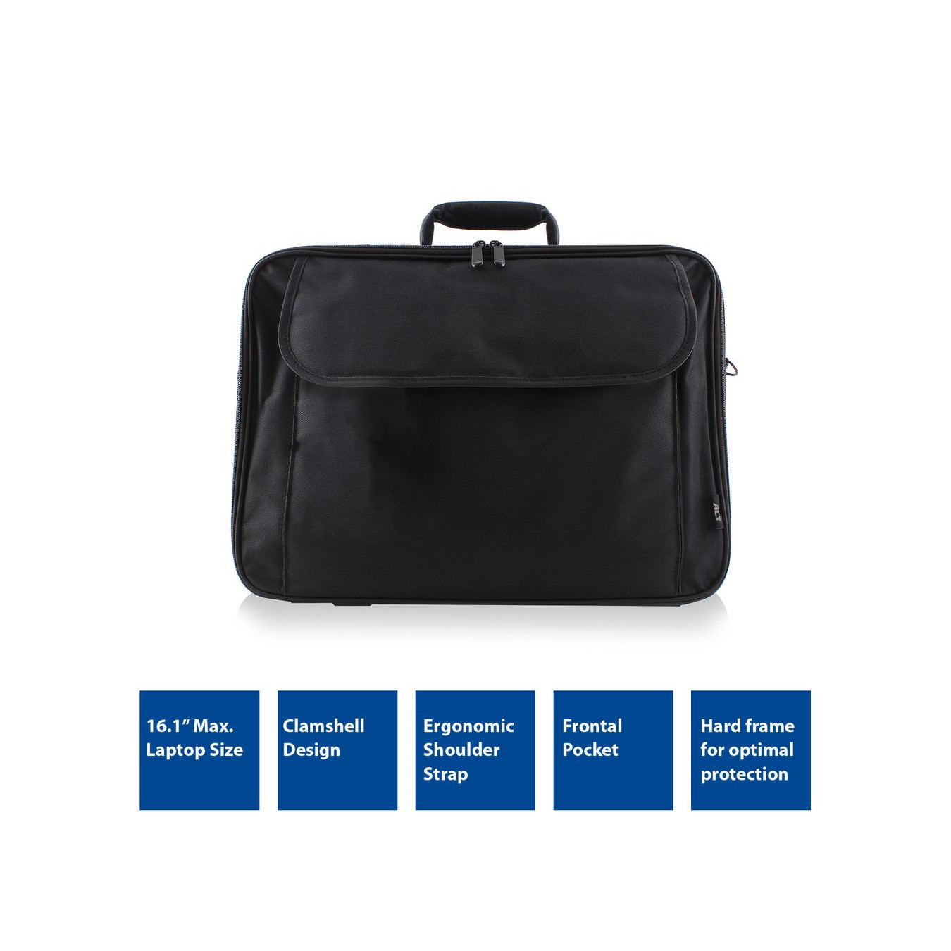 ACT AC8500 15-16.1" Laptop Shoulder Bag – 11L Black | Armenius Store