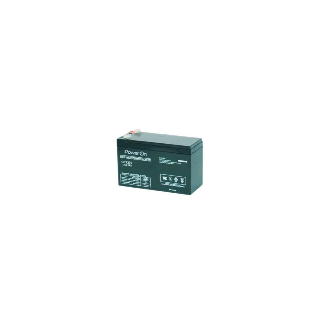 Power On BY-02 UPS Battery 12V 9Ah Lead Acid T1/T2 – 10 Year Lifespan | Armenius Store