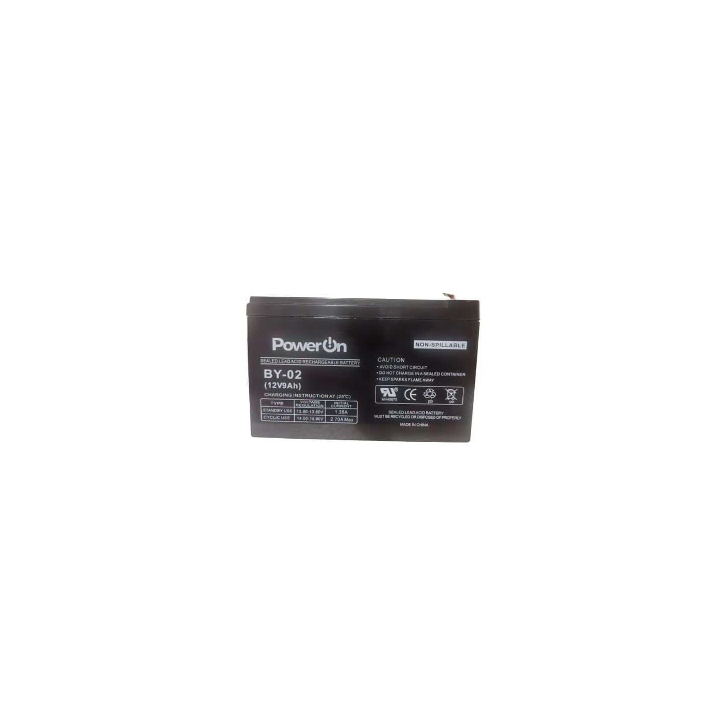 Buy BY-02 UPS BATTERY 12V 9Ah POWER-ON in Cyprus, Nicosia, Limassol, Larnaka, Pafos