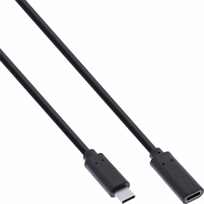 Inline 35774 1.5m USB-C M/F Extension Cable USB 3.2 10Gbps 60W Black — Armenius Store Cyprus