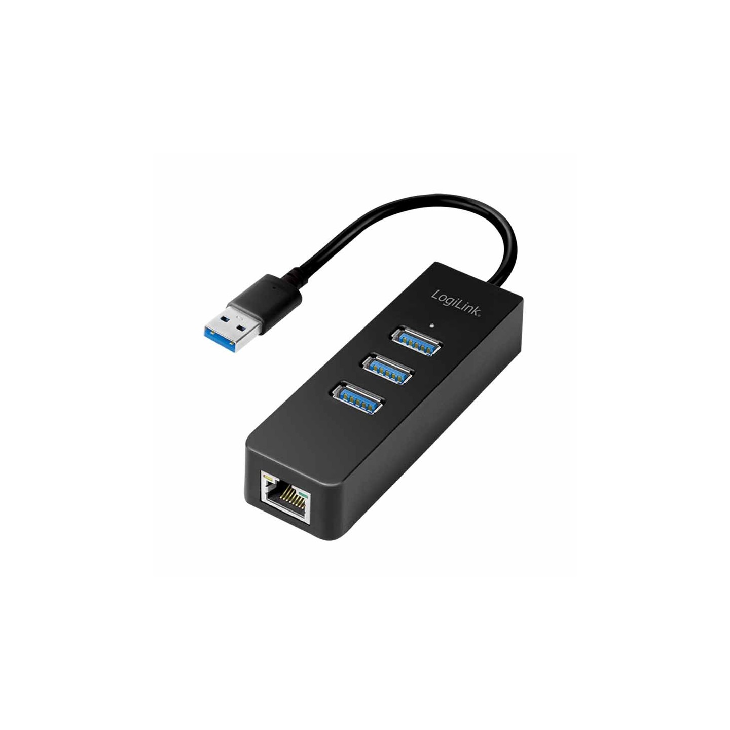 LogiLink UA0173A USB 3.0 to Gigabit Ethernet & 3-Port USB Hub — Armenius Store Cyprus