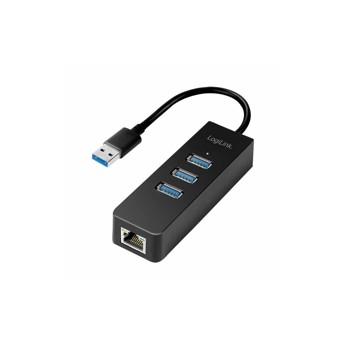LogiLink UA0173A USB 3.0 Gigabit Ethernet Adapter & 3-Port Hub – 5Gbps USB 1Gbps Ethernet | Armenius Store