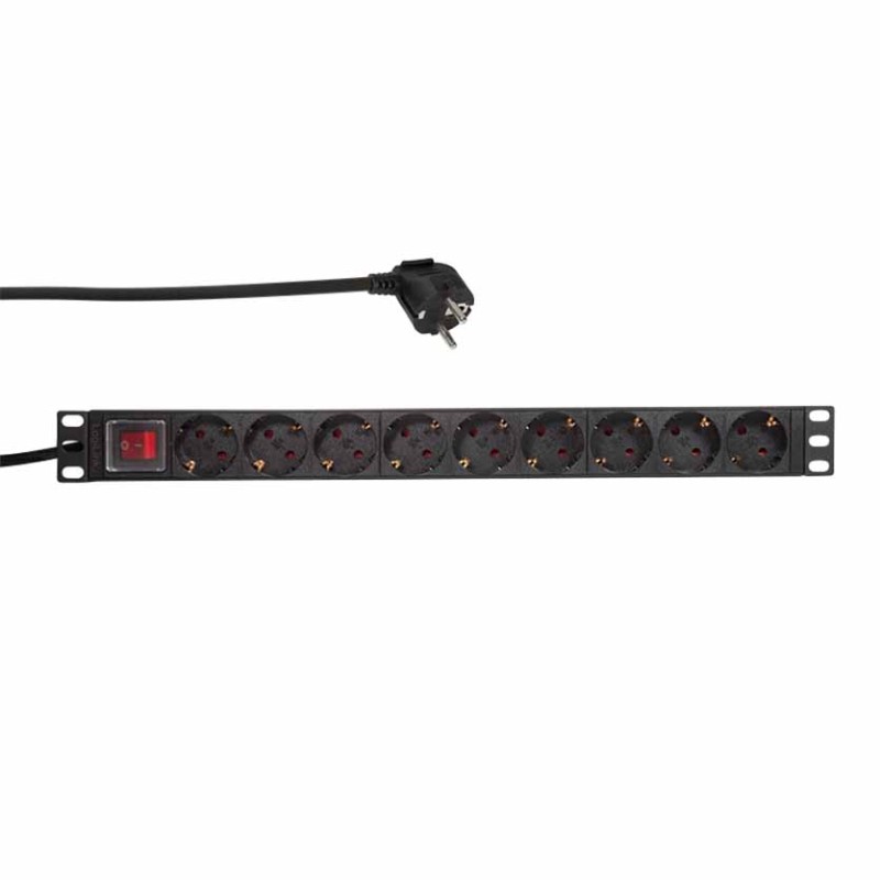 Buy PDU9C02 19' CEE7 3 9 SOCKETS W SWITCH LOGILINK in Cyprus, Nicosia, Limassol, Larnaka, Pafos