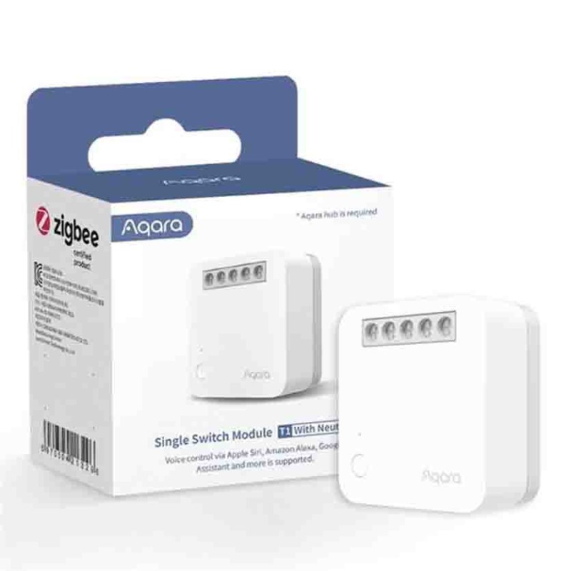 Buy SSM-U01 SINGLE SWITCH MODULE T1 (WITH NEUTRAL), WHITE AQARA in Cyprus, Nicosia, Limassol, Larnaka, Pafos