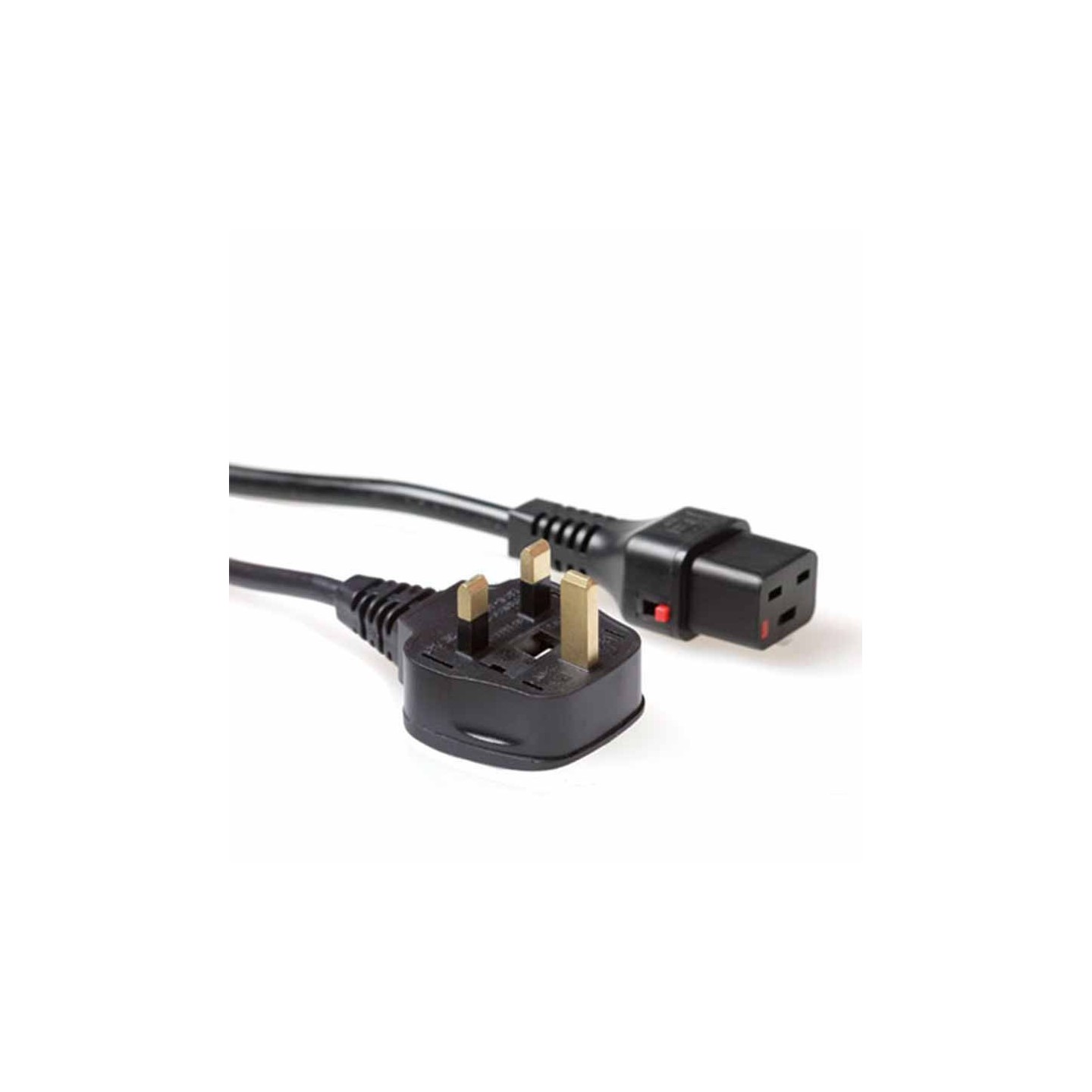 AK5061 2m UK TO C19 LOCKABLE POWER CABLE BLACK IEC LOCK — Buy in Cyprus with Fast Delivery