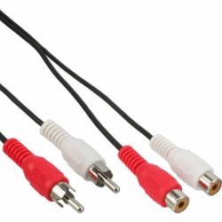 89932 2.5m AUDIO CABLE 2xRCA M F INLINE — Buy in Cyprus with Fast Delivery