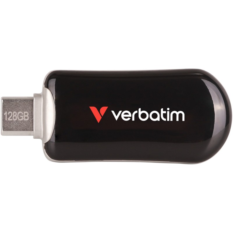 Buy Verbatim Plectra USB-C Flash Drive - 30225 - 128GB Black, USB 3.2 Gen1, 100M... in Cyprus, Nicosia, Limassol, Larnaka, Pafos