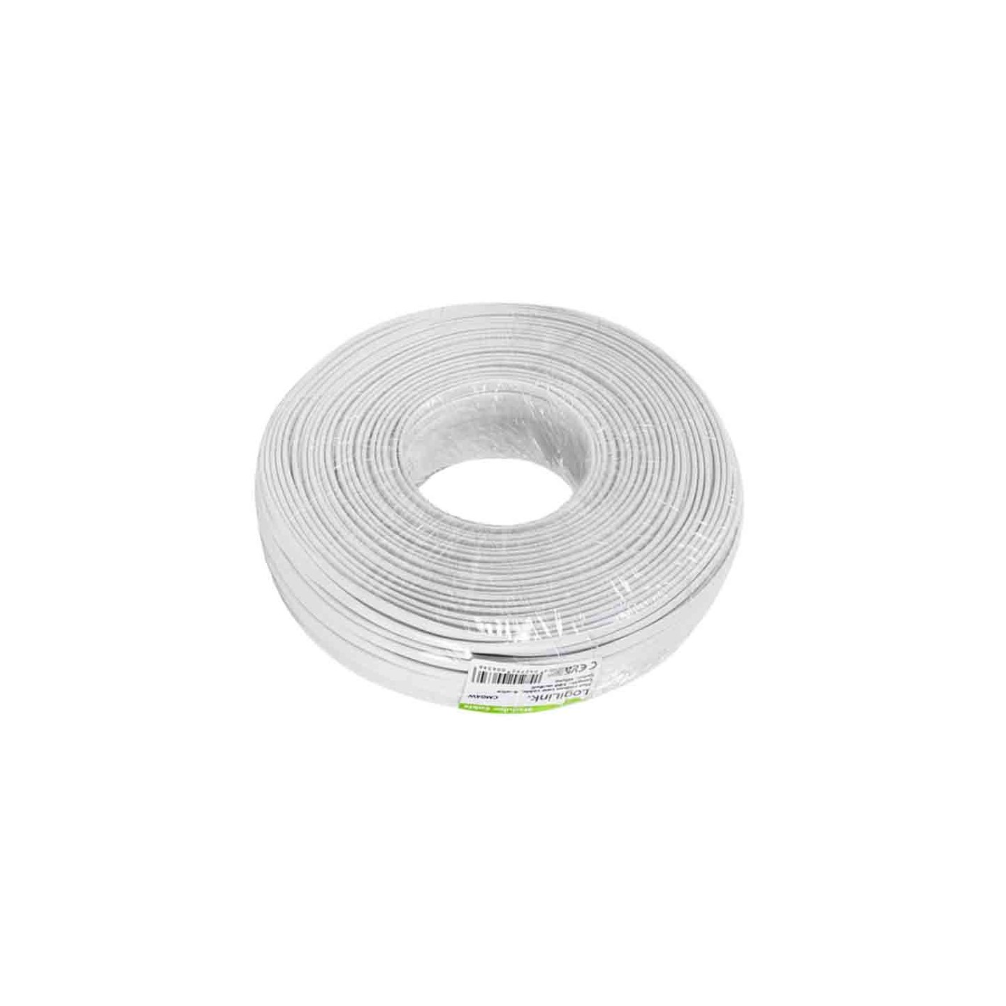 CM04W TEL CBL FLAT 4-WIRES 100m WHITE LOGILINK — Buy in Cyprus with Fast Delivery