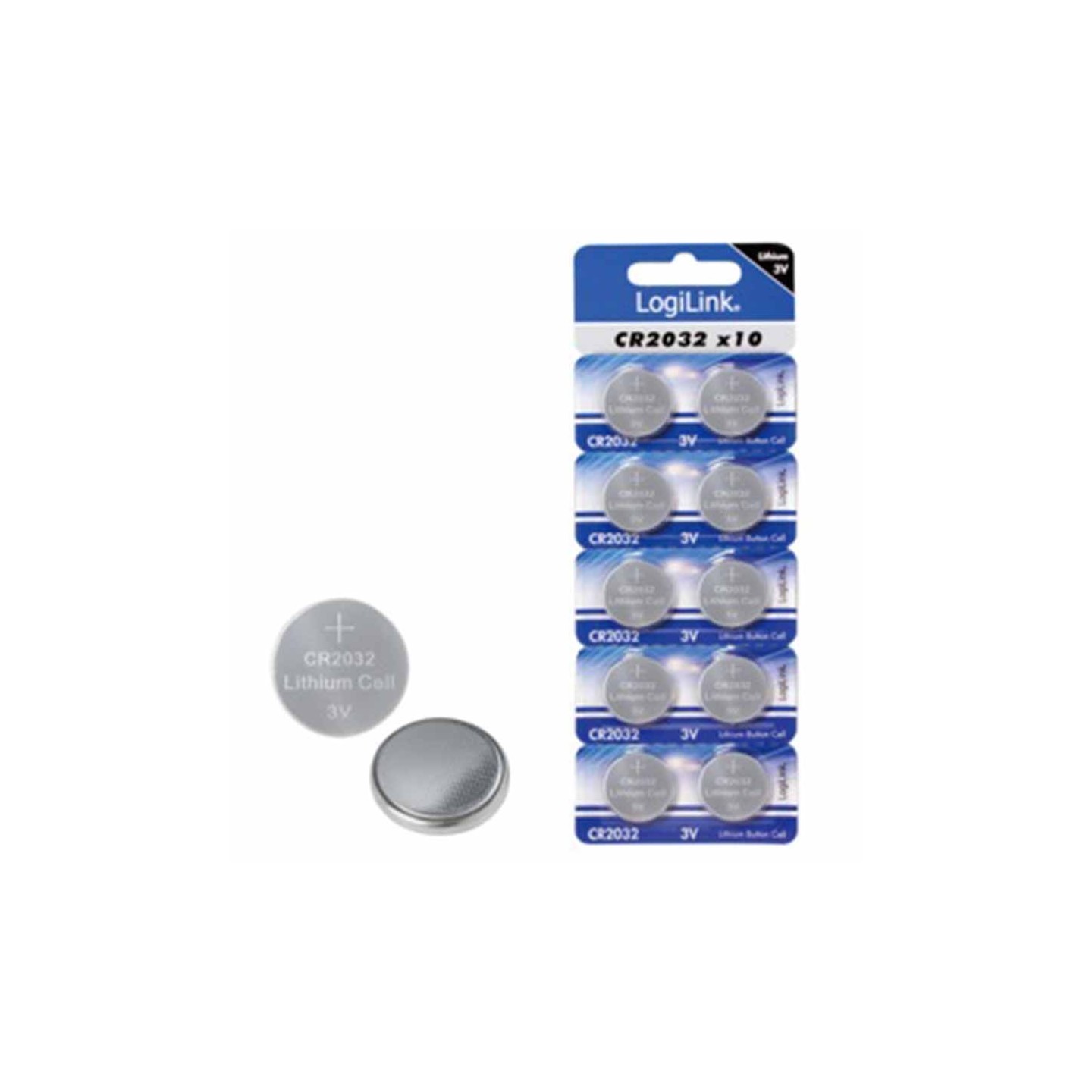 CR2032B10 LITHIUM BUTTON CELL CR2032 ULTRA POWER LOGILINK — Buy in Cyprus with Fast Delivery