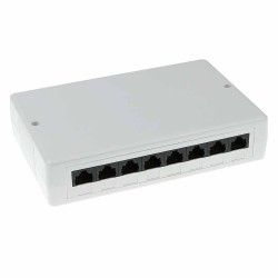FA6000 8PORTS CAT6 SURFACE MOUNTED BOX PATCH PANEL UNSHIELDED ACT — Buy in Cyprus with Fast Delivery