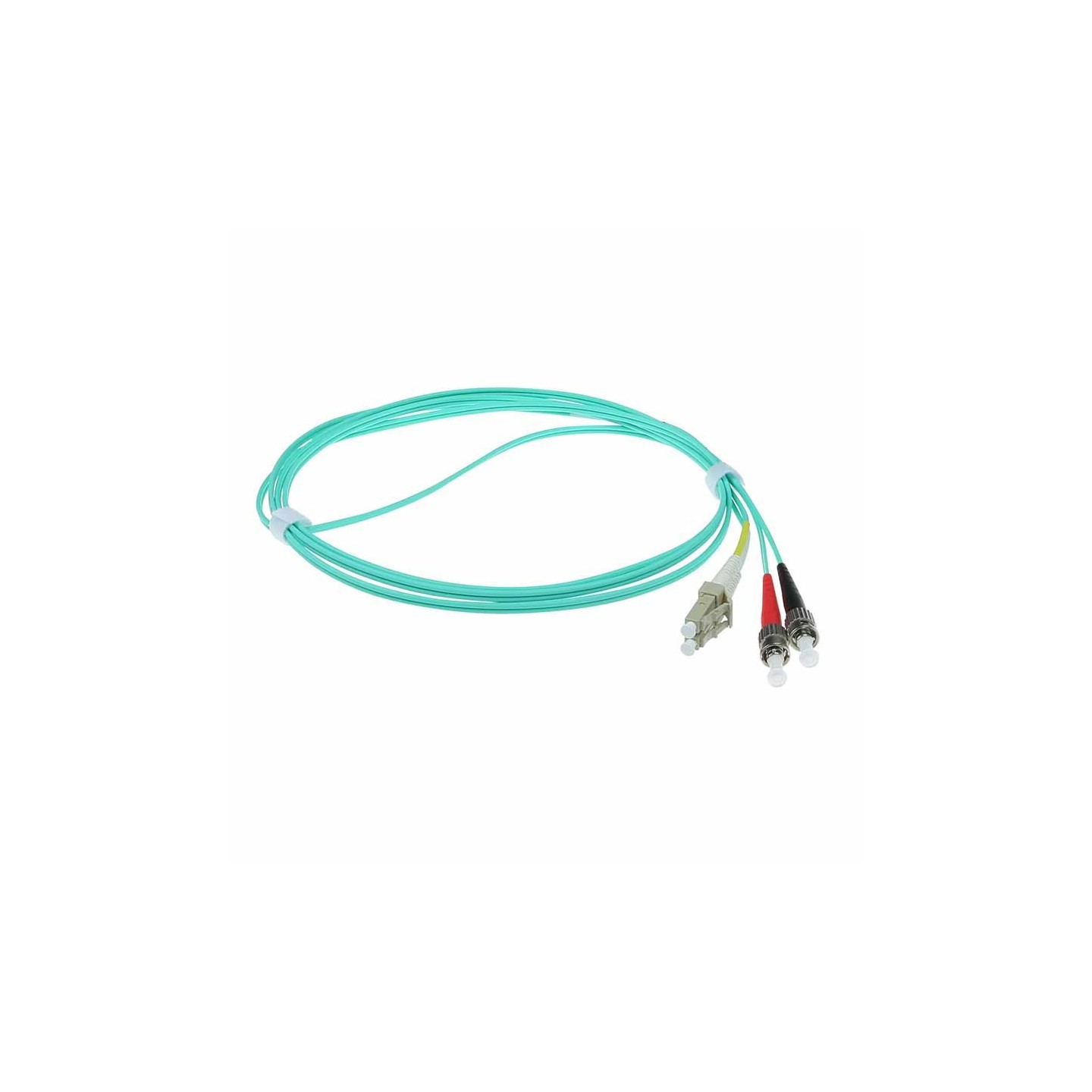 RL7601 1m FIBER PATCH CABLE LC AND ST CONNECTORS MULTIMODE OM3 50 125 DUPLEX LSZH ACT — Buy in Cyprus with Fast Delivery