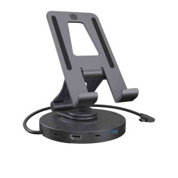 IB-TH100-DK SWIVEL STAND FOR TABLET AND SMARTPHONE WITH DOCKINGSTATION ICYBOX — Buy in Cyprus with Fast Delivery