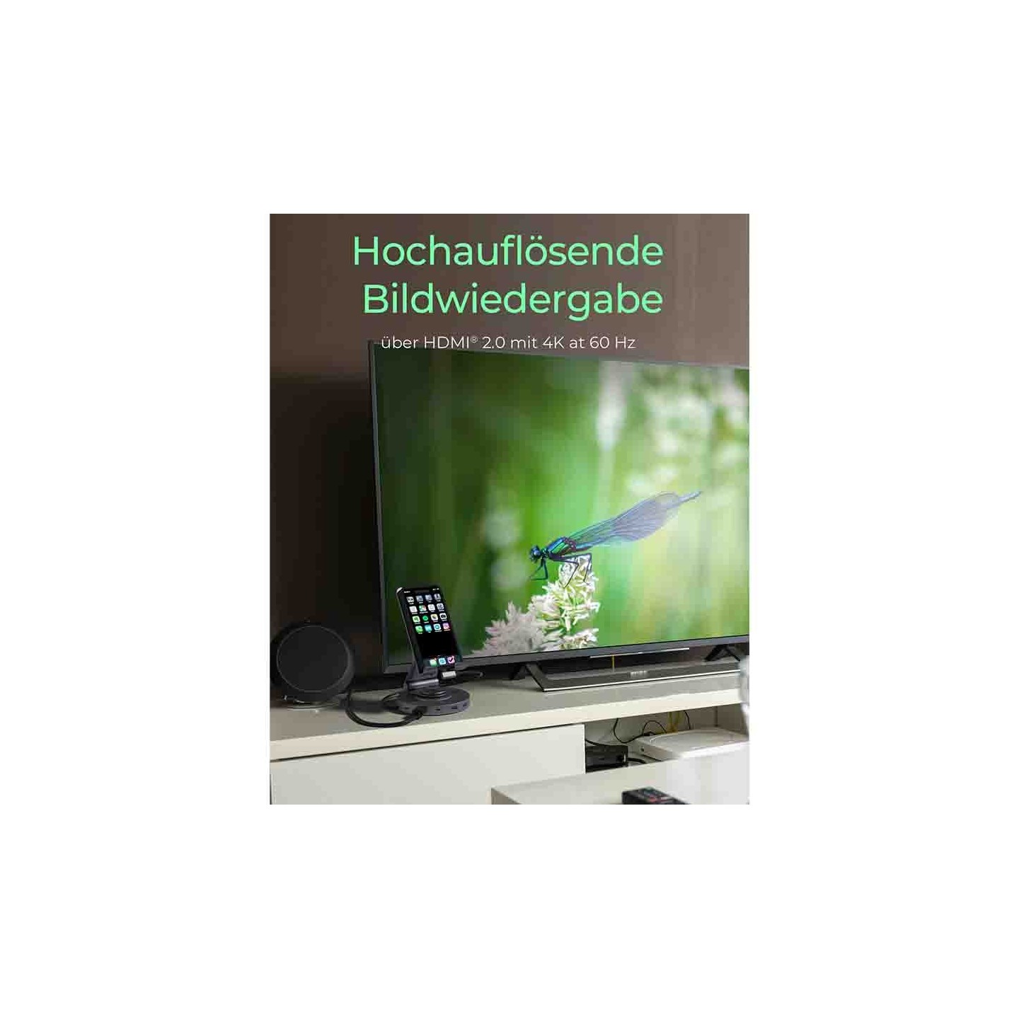 IB-TH100-DK SWIVEL STAND FOR TABLET AND SMARTPHONE WITH DOCKINGSTATION ICYBOX — Buy in Cyprus with Fast Delivery