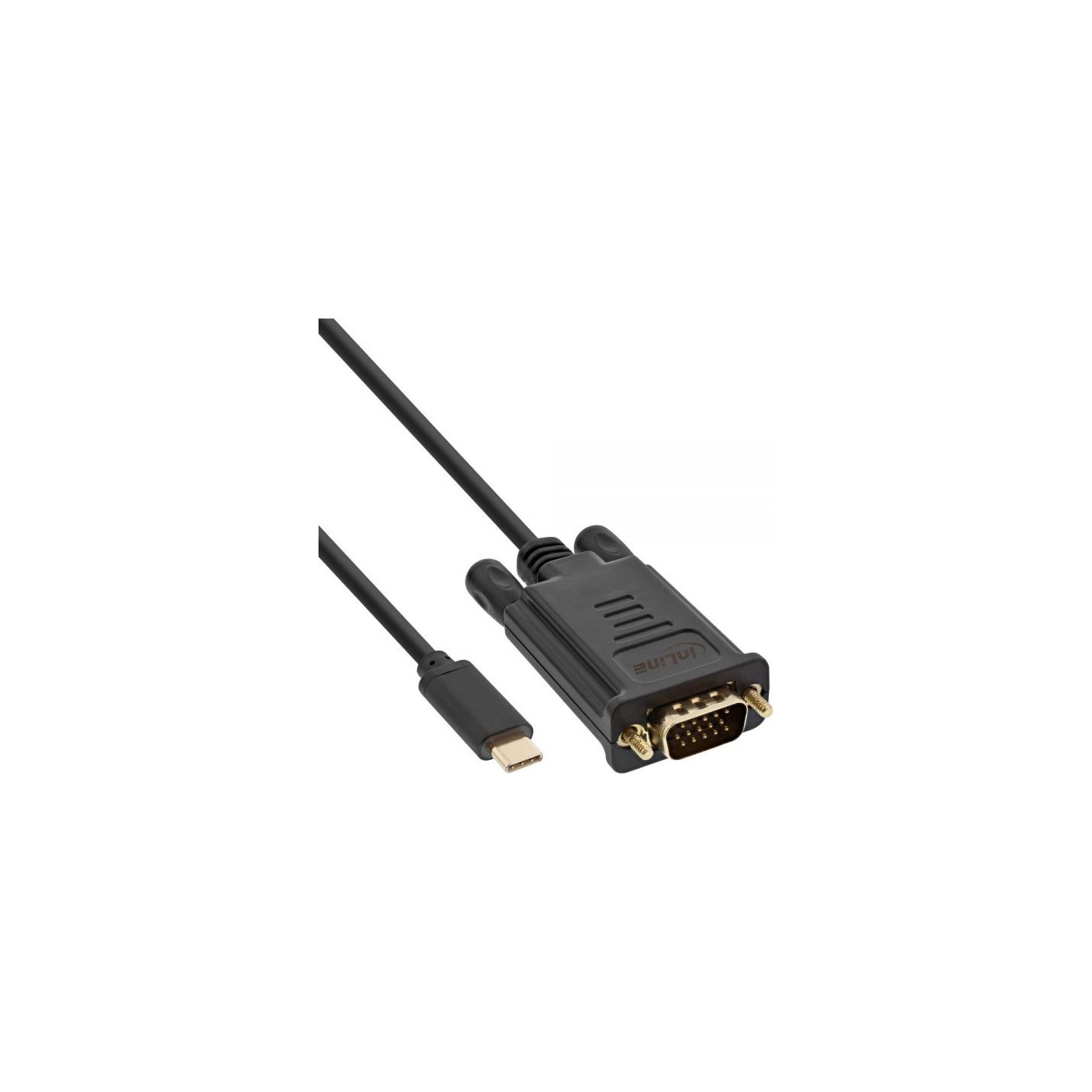 64142 2m USB TYPE-C to VGA, M M USB DISPLAY CABLE BLACK INLINE — Buy in Cyprus with Fast Delivery