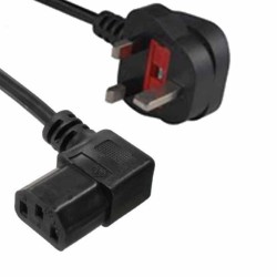 16752A 3m POWER CBL UK PLUG TO C13 RIGHT ANGLED, INLINE — Buy in Cyprus with Fast Delivery