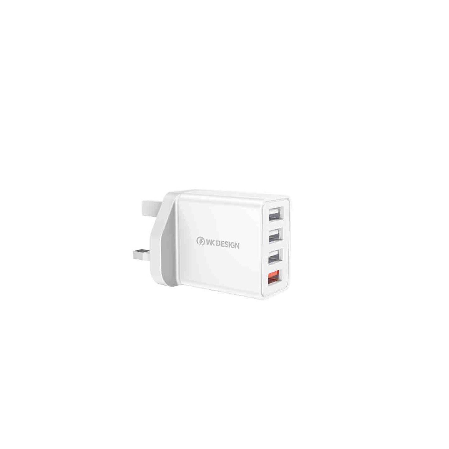 Buy WP-U125 4-port USB QC3.0 UK CHARGER 18W WHITE WK in Cyprus, Nicosia, Limassol, Larnaka, Pafos