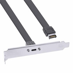 Buy 33446G 0.3m BRACKET PCI SLOT W USB-C SOCKET TO USB3.2 FRONT PANEL KEY-A INLINE in Cyprus, Nicosia, Limassol, Larnaka, Pafos