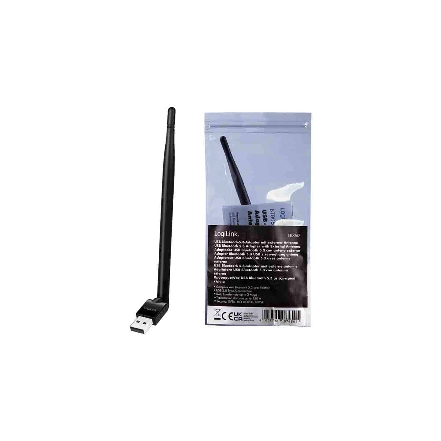 Buy BT0067 BT 5.3 DONGLE, USB-A, 3Mbits, UP TO 150m RANGE, LOGILINK in Cyprus, Nicosia, Limassol, Larnaka, Pafos