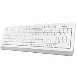A4Tech FK10 Fstyler Sleek Multimedia Keyboard USB White — Armenius Store Cyprus