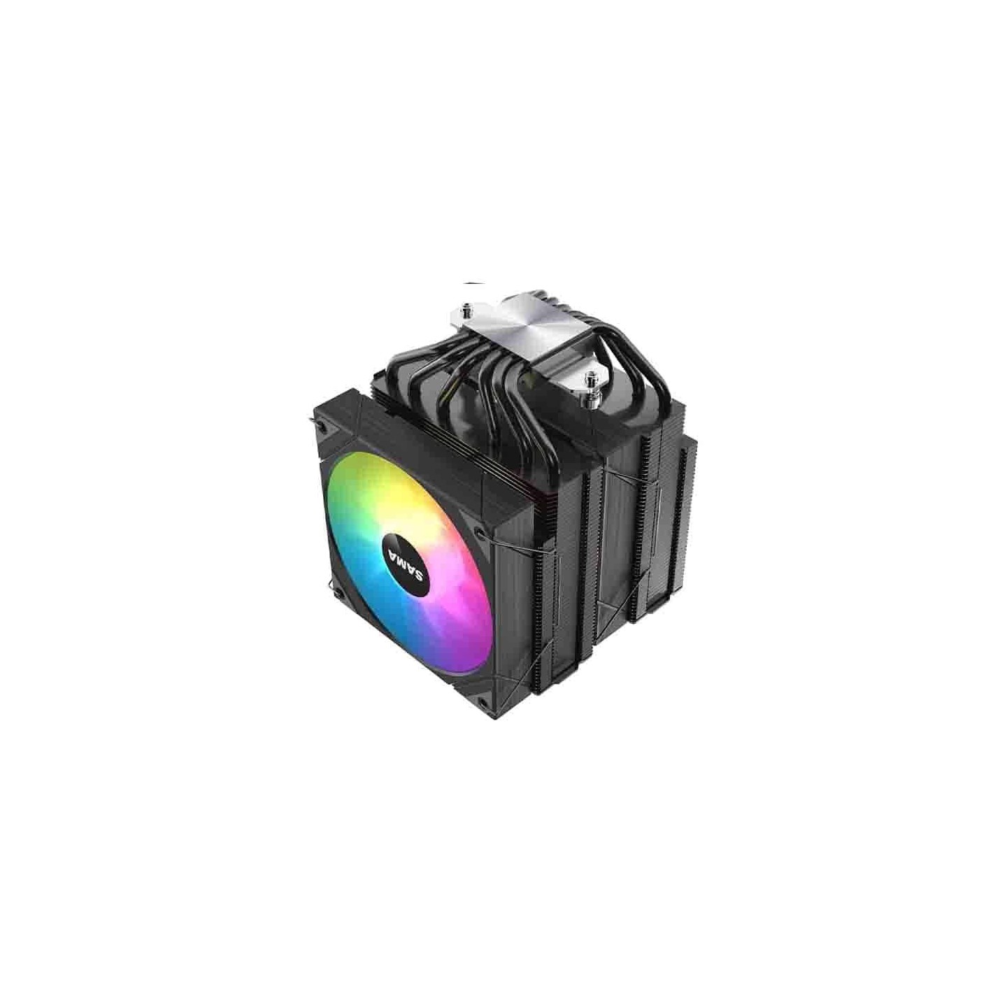 SAMA 6PDW120MM ARGB Black CPU Cooler 120mm 6 Heatpipes — Armenius Store Cyprus