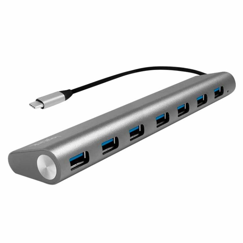 Buy UA0310 HUB USB-C 3.1 7-PORT WITH ALUMINUM CASING,WITH PSU 5V 4AMP LOGILINK in Cyprus, Nicosia, Limassol, Larnaka, Pafos