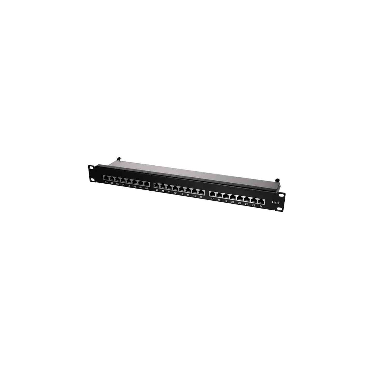 Buy NP0048 CAT.6 PATCH PANEL 24 PORTS SHIELDED, 19 INCH RACK MOUNT, BLACK, PRIMELINE, LOGILINK in Cyprus, Nicosia, Limassol, Lar