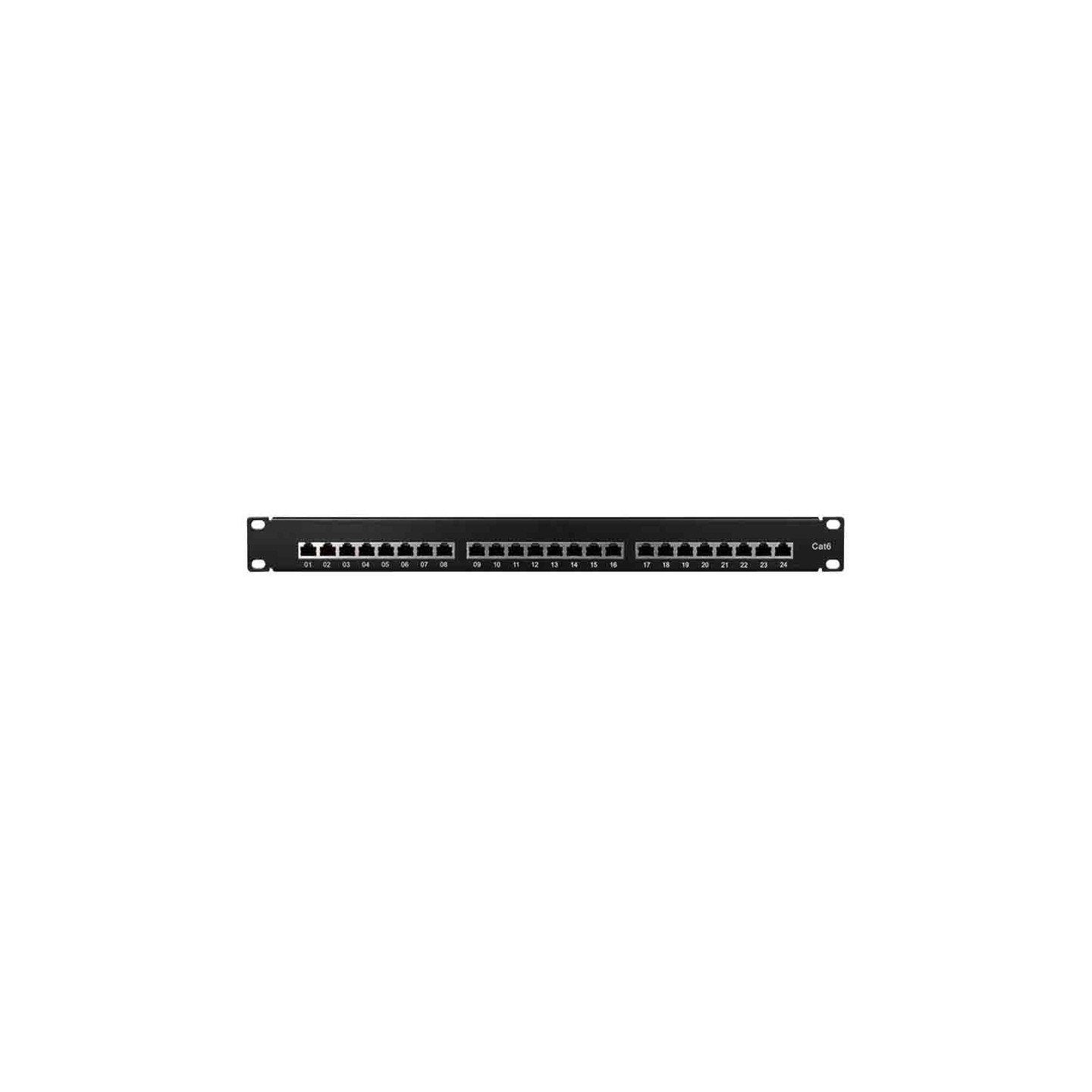 Buy NP0048 CAT.6 PATCH PANEL 24 PORTS SHIELDED, 19 INCH RACK MOUNT, BLACK, PRIMELINE, LOGILINK in Cyprus, Nicosia, Limassol, Lar