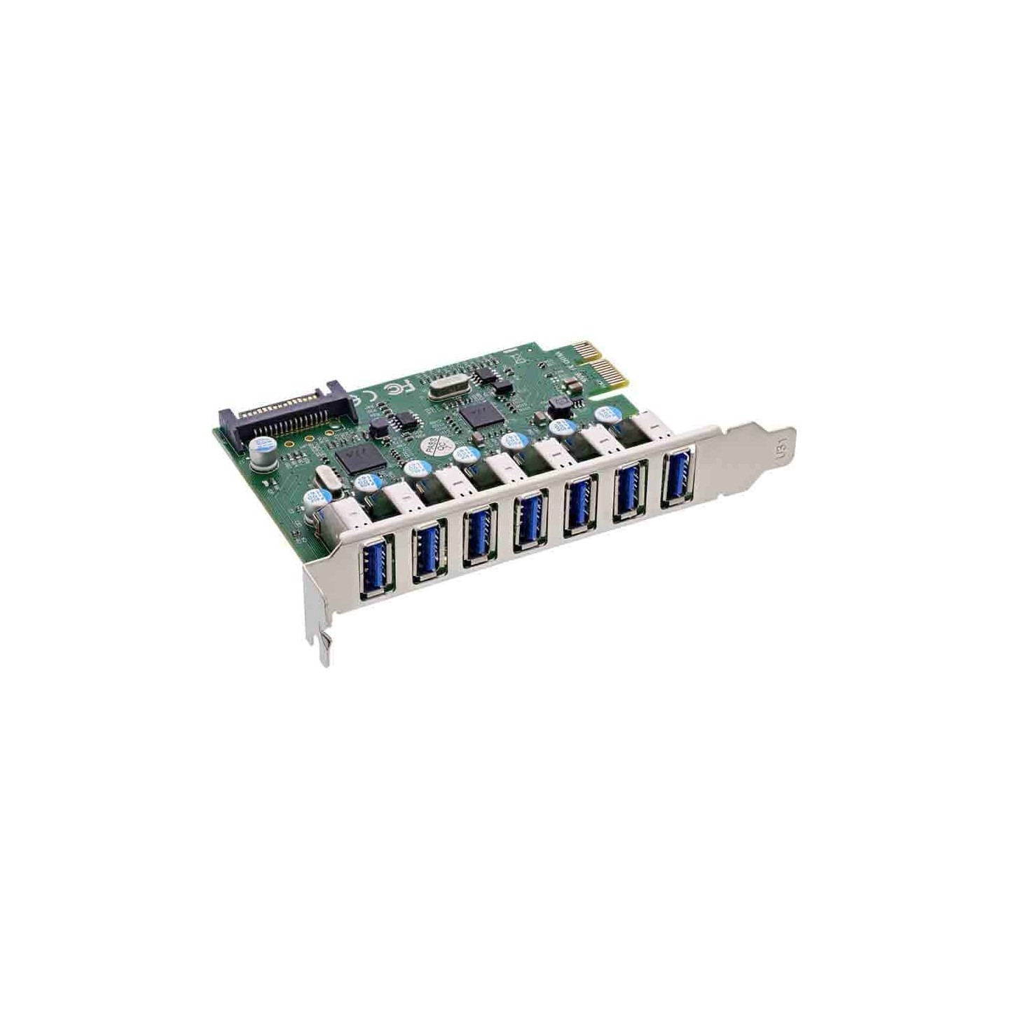 inLine 76661L 7x USB 3.2 Gen1 PCIe Card - SATA Power — Armenius Store Cyprus