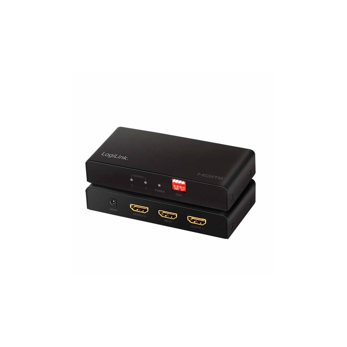 HD0033 HDMI SPLITTER 2-PORT 4K 60Hz DOWNSCALER LOGILINK — Buy in Cyprus with Fast Delivery