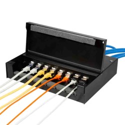 NP0091 CONSOLIDATION POINT BOX 8 12 PORT BLACK, LOGILINK — Buy in Cyprus with Fast Delivery