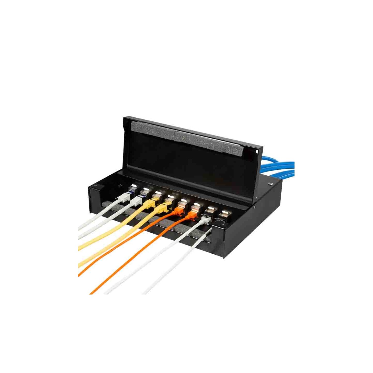 NP0091 CONSOLIDATION POINT BOX 8 12 PORT BLACK, LOGILINK — Buy in Cyprus with Fast Delivery