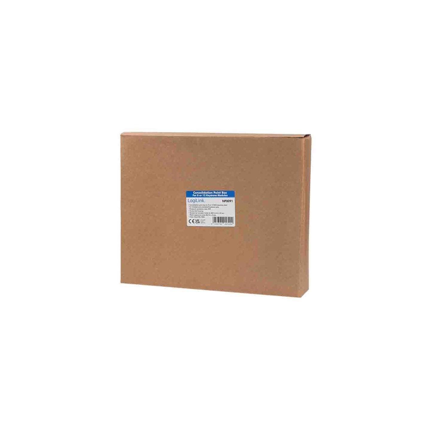 NP0091 CONSOLIDATION POINT BOX 8 12 PORT BLACK, LOGILINK — Buy in Cyprus with Fast Delivery