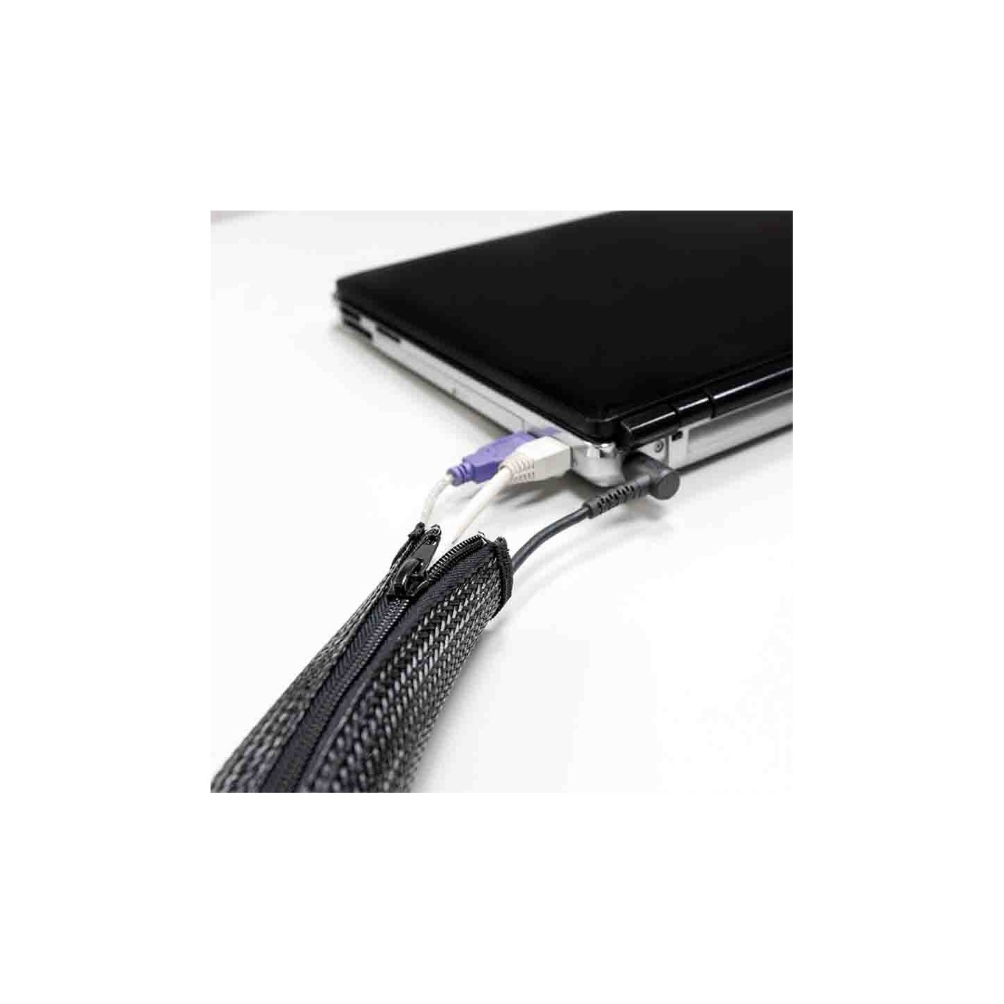 KAB0048 1m CABLE SLEEVE (ZIPPER), POLYESTER, OD:50mm, BLACK, LOGILINK — Buy in Cyprus with Fast Delivery