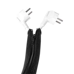 KAB0048 1m CABLE SLEEVE (ZIPPER), POLYESTER, OD:50mm, BLACK, LOGILINK — Buy in Cyprus with Fast Delivery