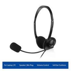 EW3563 HEADSET JACK 3.5mm WITH MIC BLACK EWENT — Buy in Cyprus with Fast Delivery