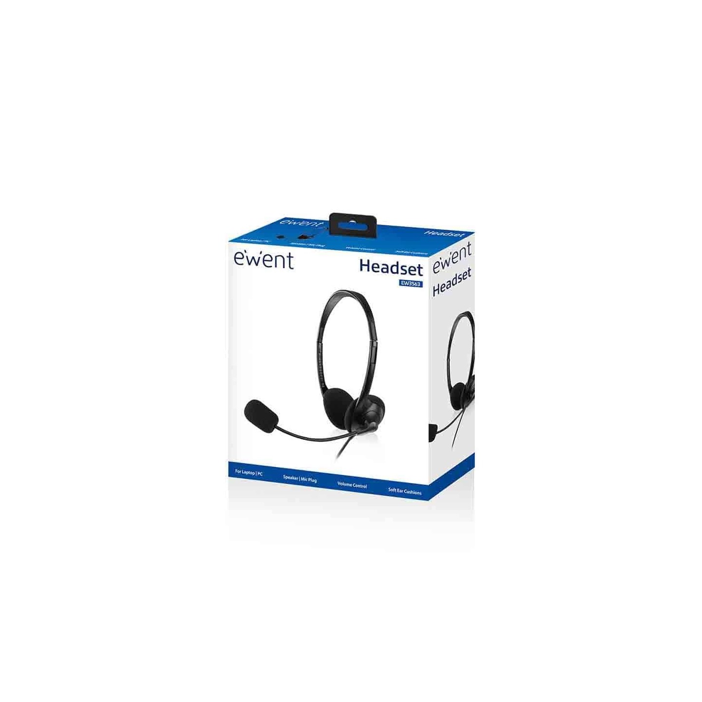 EW3563 HEADSET JACK 3.5mm WITH MIC BLACK EWENT — Buy in Cyprus with Fast Delivery