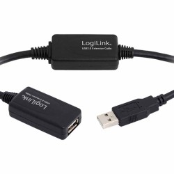 UA0145 EXT CBL 15m USB2.0 BLK LOGILINK — Buy in Cyprus with Fast Delivery