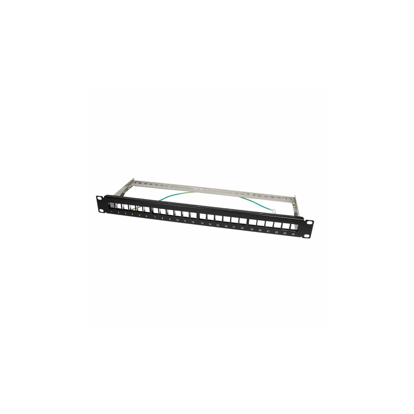 NK4042 19'UNLOADED PATCH PANEL FOR 24 KEYSTONE JACKS 1U LOGILINK — Buy in Cyprus with Fast Delivery