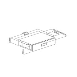 EO0081 UNDER DESK MOUNTING DRAWER, UPTO 5KG BLACK LOGILINK — Buy in Cyprus with Fast Delivery