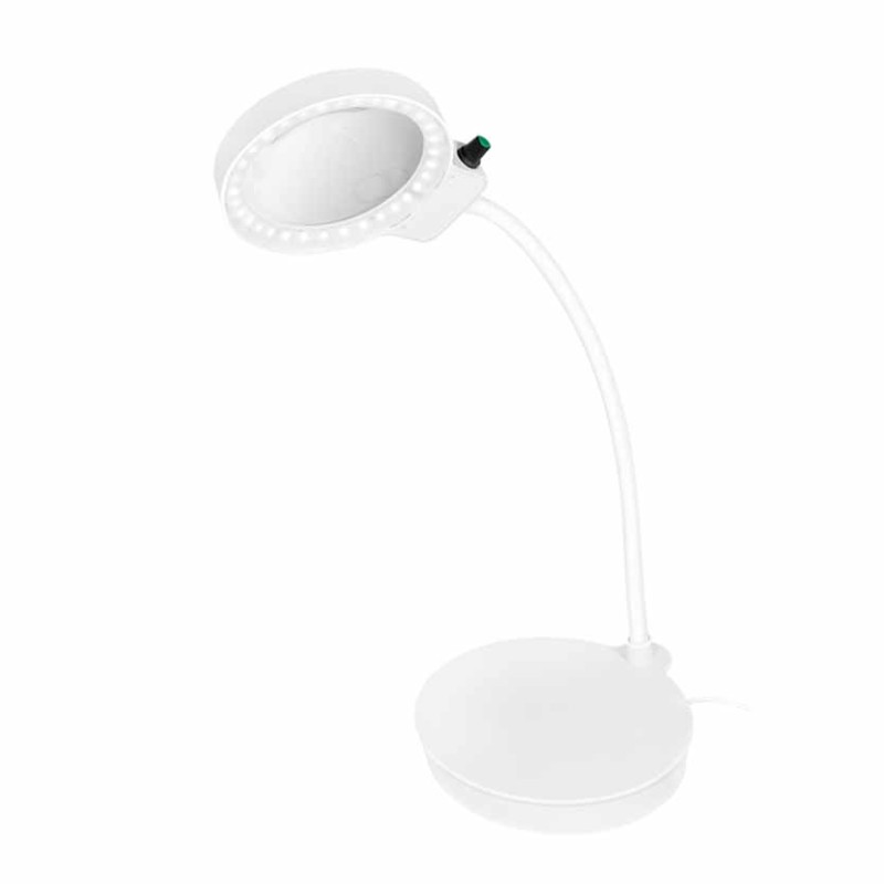 WZ0067 MAGNIFYING DESK GLASS LAMP 8 & 36 DIOPTER LOGILINK — Buy in Cyprus with Fast Delivery