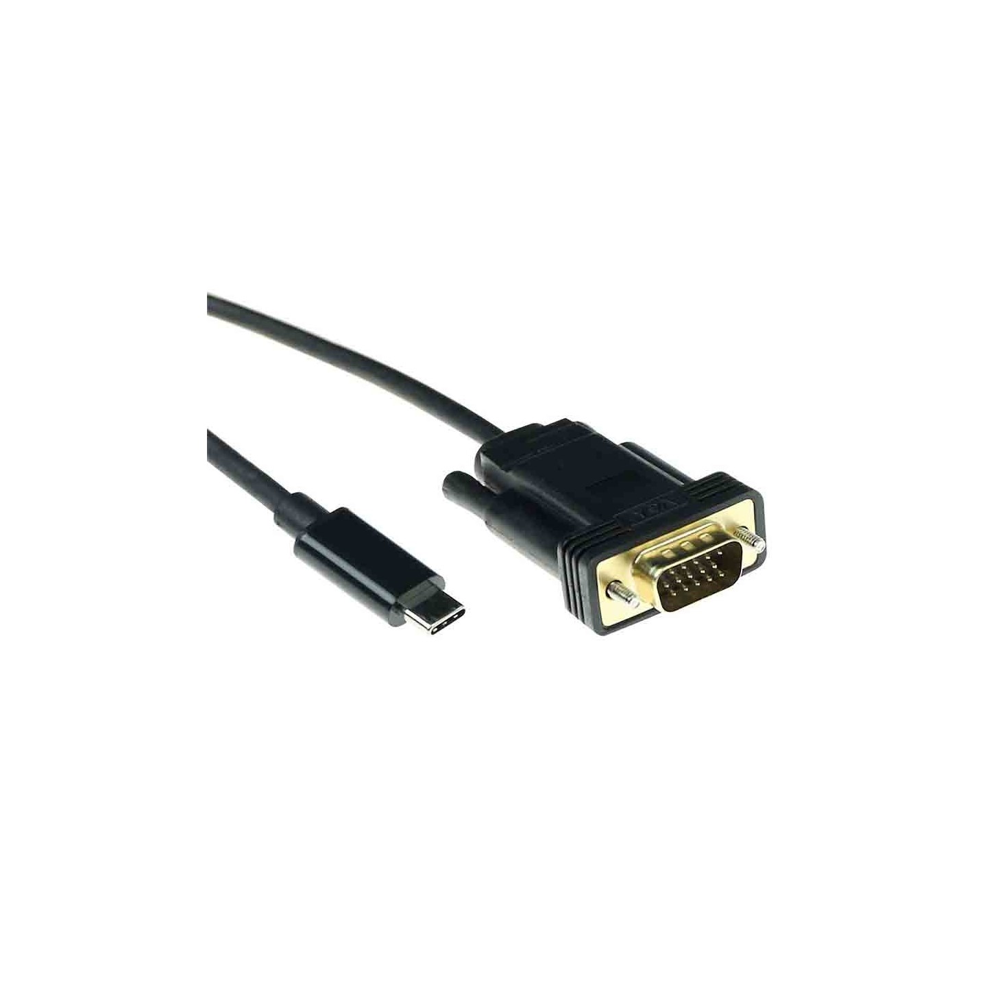 SB0032 2m USB TYPE-C to VGA, M M USB DISPLAY CABLE BLACK ACT — Buy in Cyprus with Fast Delivery