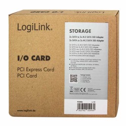 LogiLink PC0086 2x SATA to 2x M.2 SATA SSD Adapter (Boxed) — Buy in Cyprus with Fast Delivery
