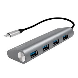 UA0309 HUB USB-C 3.1 4-PORT WITH ALUMINUM CASING, LOGILINK — Buy in Cyprus with Fast Delivery