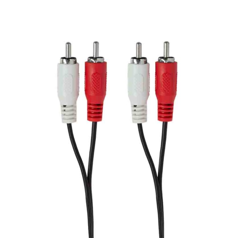 CA1039 2.5m RCA CBL 2x M M BLK LOGILINK — Buy in Cyprus with Fast Delivery