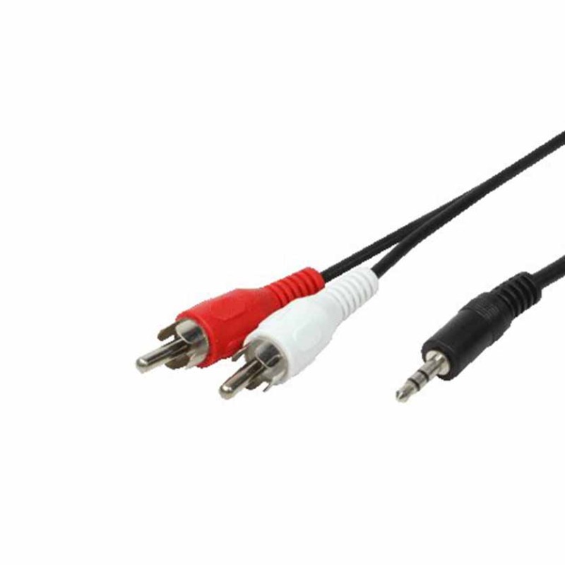 CA1043 5m AUDIO CONN 1x3.5mm 2xCinch LOGILINK — Buy in Cyprus with Fast Delivery