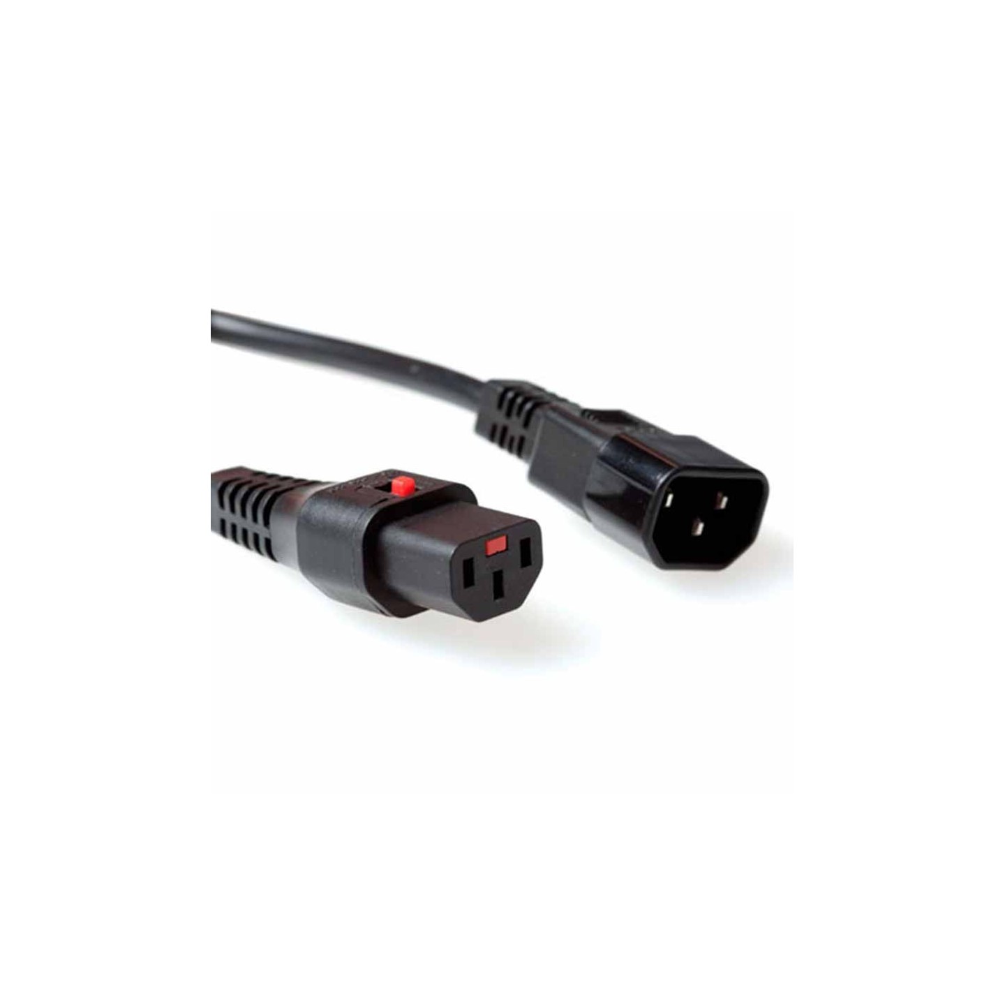 AK5033 1m C13 LOCKABLE TO C14 POWER EXTENTION CABLE BLACK IEC LOCK — Buy in Cyprus with Fast Delivery