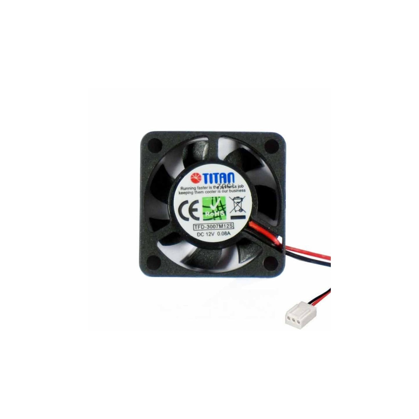 TITAN TFD-3007M12S 30x30x7mm Fan - 7500 RPM Low Profile Cooler — Armenius Store Cyprus