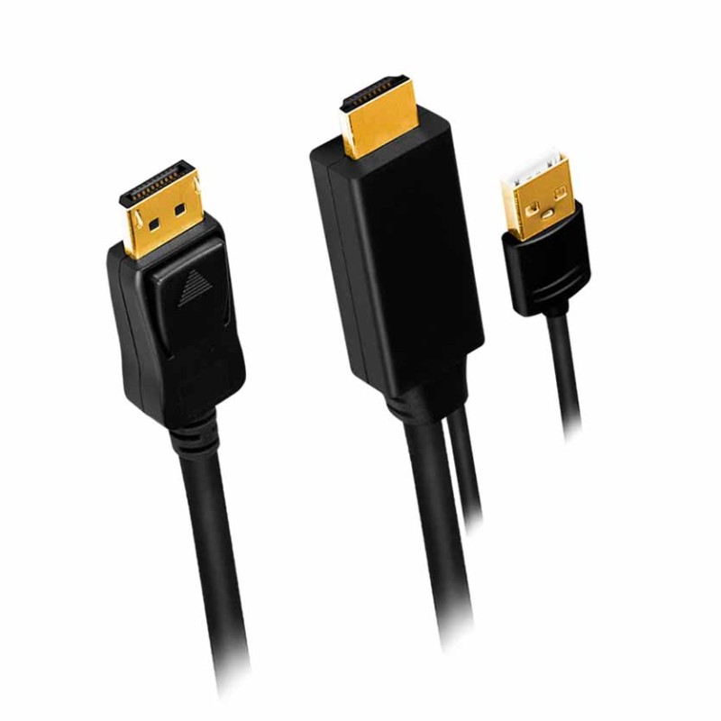 CH0090 1m USB + HDMI TO DISPLAY PORT 4K 30Hz M M CABLE LOGILINK — Buy in Cyprus with Fast Delivery
