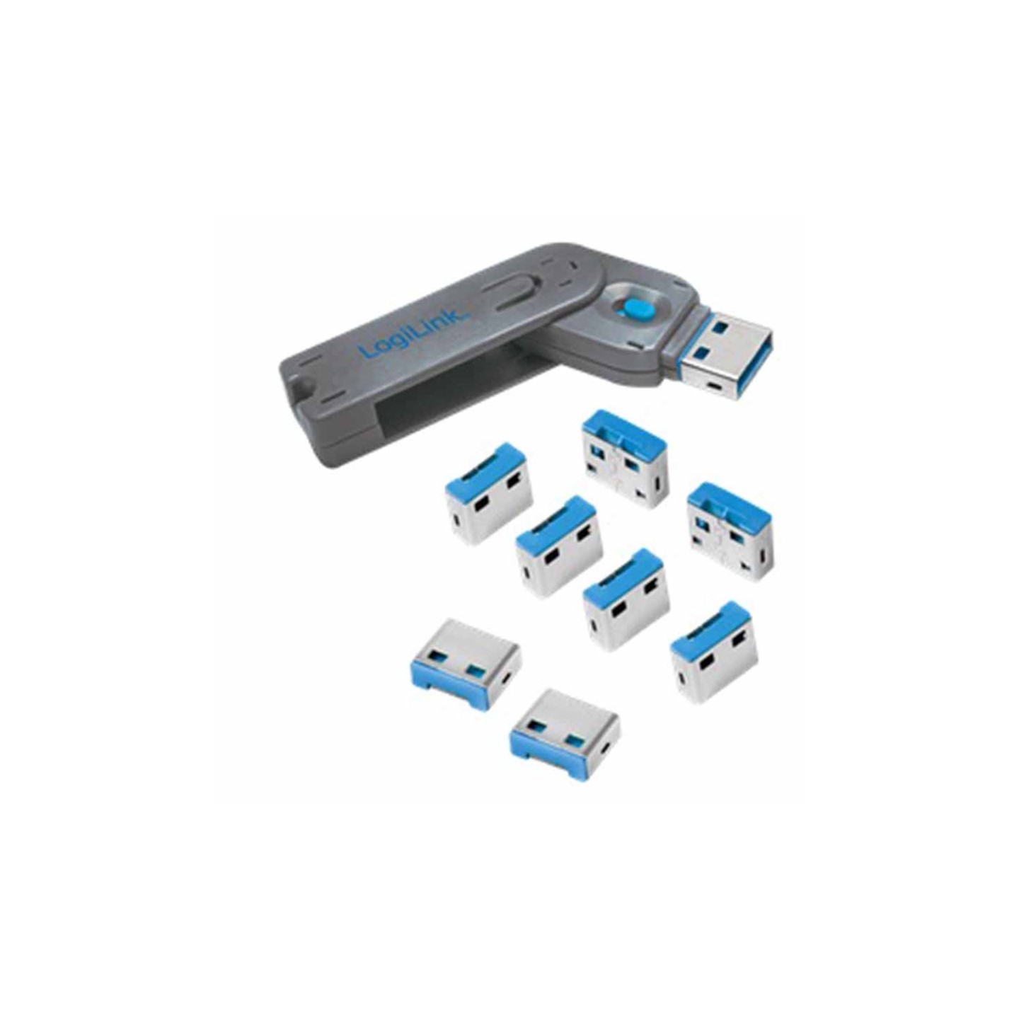 Buy AU0045 USB PORT BLOCKER (1xKEY & 8xLOCKS) LOGILINK in Cyprus, Nicosia, Limassol, Larnaka, Pafos