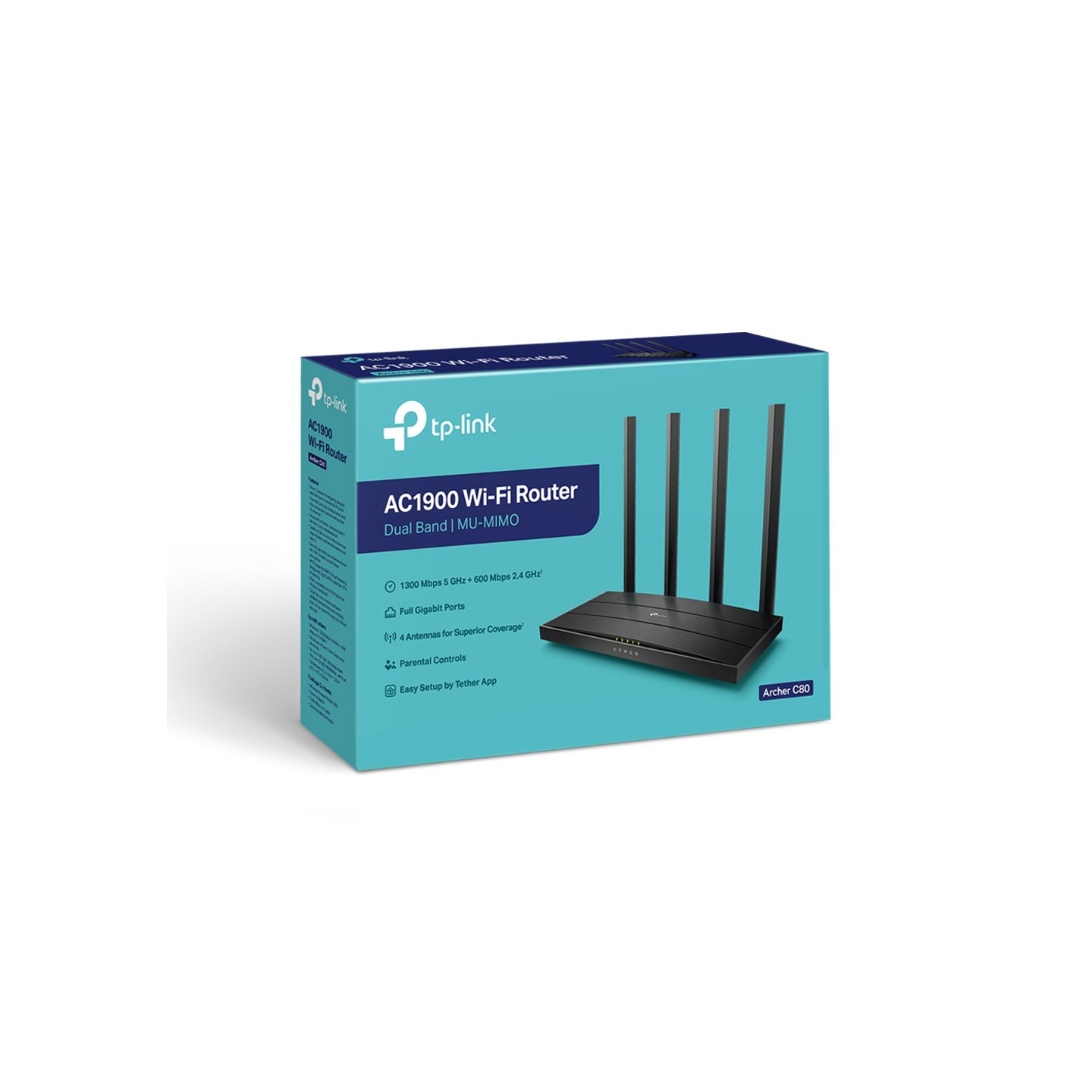Buy ARCHER C80 WIRELESS MU-MIMO WI-FI ROUTER AC1900 TP-LINK in Cyprus, Nicosia, Limassol, Larnaka, Pafos
